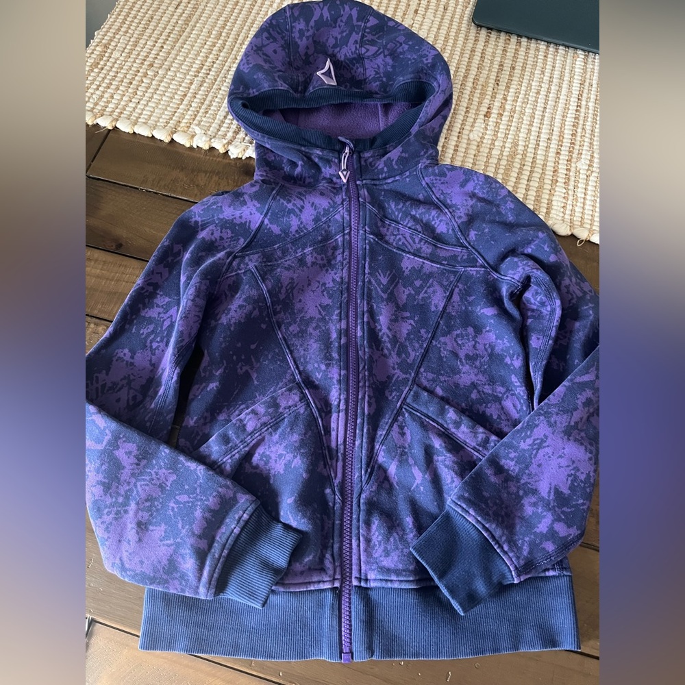 Ivivva Purple Patterned Kids Hoodie